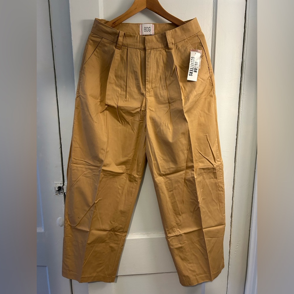 Urban Outfitters BDG Grandpa Twill Mid-Rise Trouser Pant